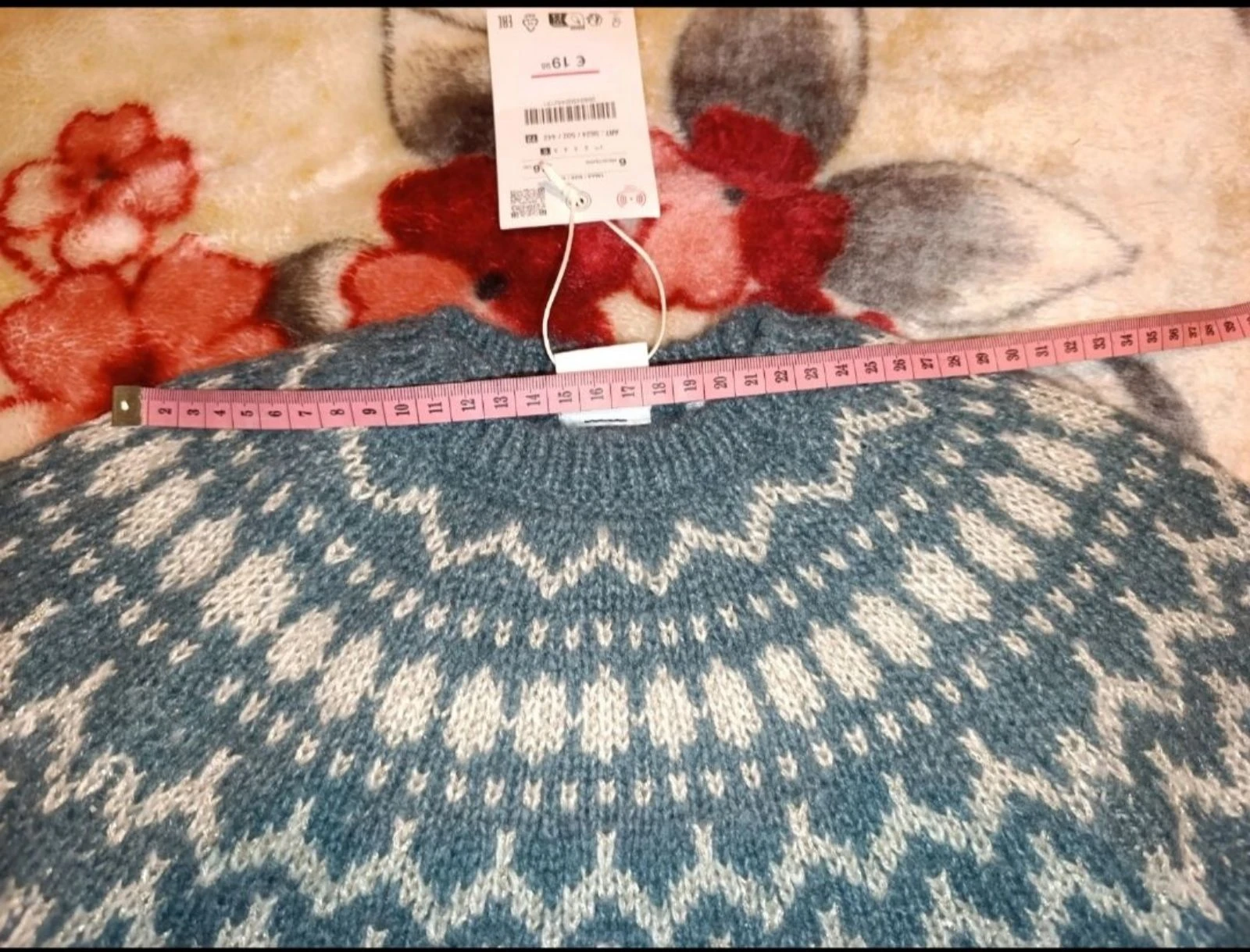 Jersey punto Zara Kids 116/6 años gris y rosado – photo 6